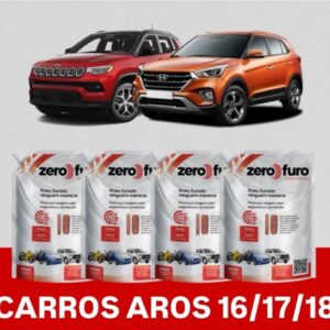 KIT 4 Selante para Pneu Zero Furo Sachê 800ml